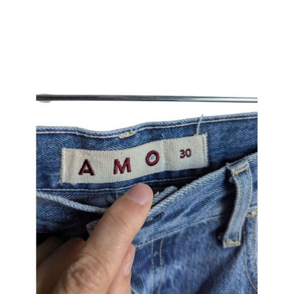 AMO Jeans size 30 Sonia Straight Leg Cuffed Taboo Wash Casual Minimalist Denim - Picture 11 of 12